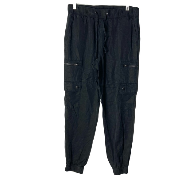Banana Republic Lyocell Cargo Pants S Utility Pull On Military Casual Minimalist - Picture 1 of 8